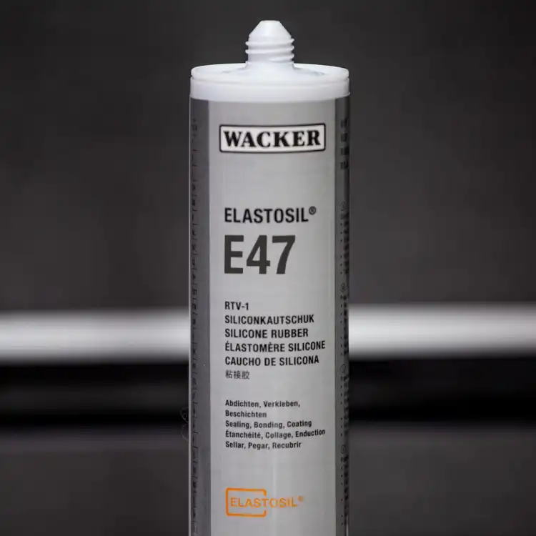 WACKER ELASTOSIL E47 310ml – przezroczysty silikon klejąco-uszczelniający do elektroniki i montażu, MIL-A 46106, Shore A 37 – zdjęcie 5