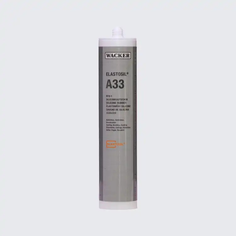WACKER ELASTOSIL A33 310ml – silikon klejąco-uszczelniający do elektroniki i zastosowań przemysłowych, Shore A 28