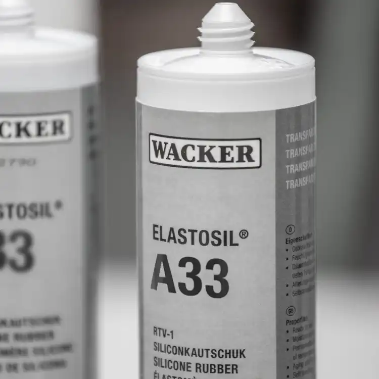 WACKER ELASTOSIL A33 310ml – silikon klejąco-uszczelniający do elektroniki i zastosowań przemysłowych, Shore A 28 – zdjęcie 3