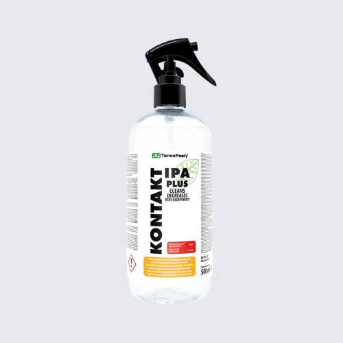 KONTAKT IPA PLUS 500ml – środek do czyszczenia i odtłuszczania powierzchni oraz elektroniki na bazie alkoholu izopropylowego (IPA)