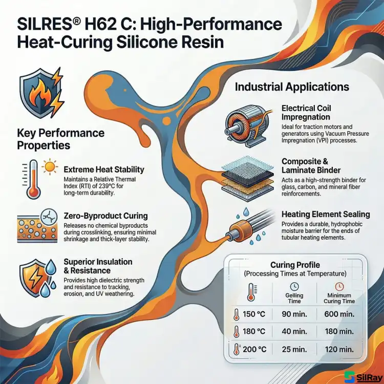 WACKER SILRES H62 C 25kg – żywica silikonowa do impregnacji i izolacji elektrycznej, UL 94 V-0, klasa termiczna C – zdjęcie 3