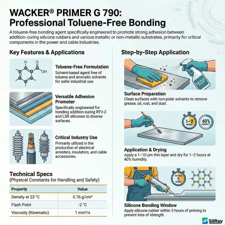 WACKER PRIMER G790 TF 700g – podkład gruntujący do poprawy przyczepności silikonów RTV do powierzchni – zdjęcie 4