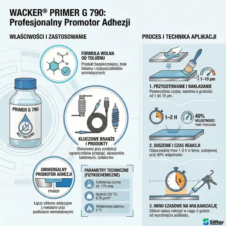 WACKER PRIMER G790 TF 20kg – podkład gruntujący do poprawy przyczepności silikonów RTV do powierzchni – zdjęcie 2