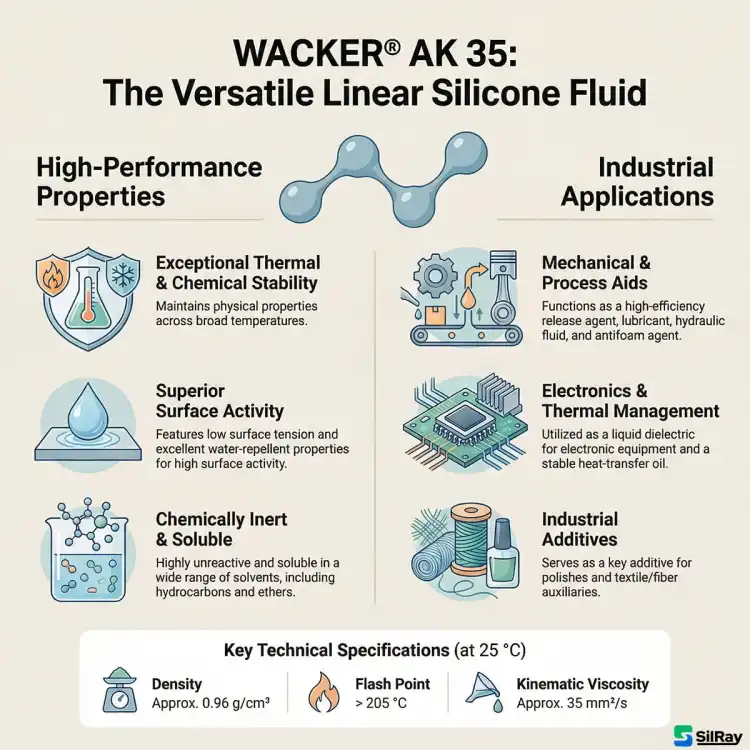 WACKER AK35 25kg – olej silikonowy do smarowania, ochrony i zastosowań przemysłowych, lepkość 35 mm²/s – zdjęcie 3