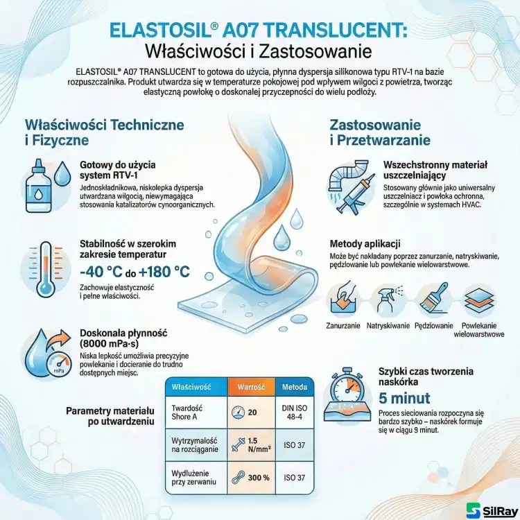 WACKER ELASTOSIL A07 90ml – silikon do powlekania i uszczelniania elementów technicznych, Shore A 20 – zdjęcie 2
