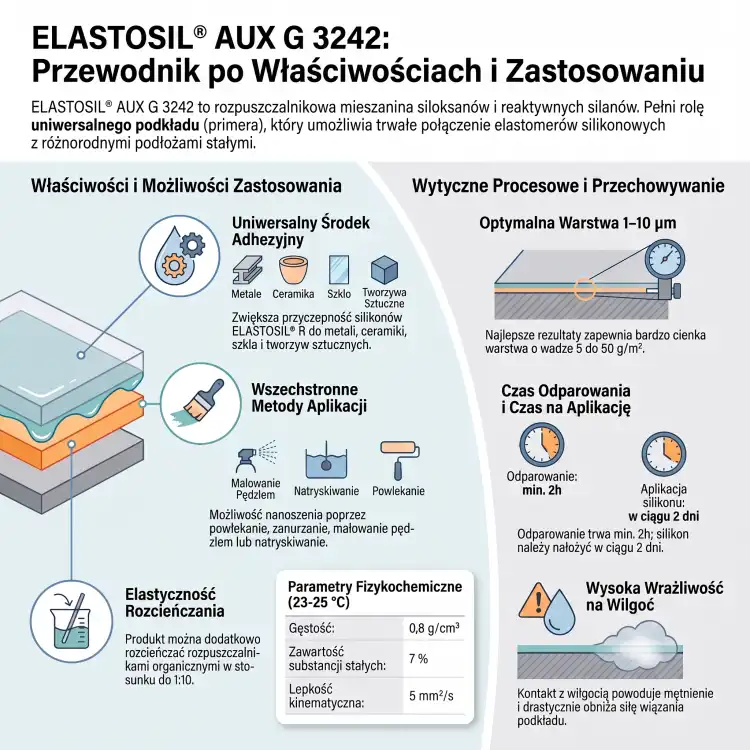 WACKER ELASTOSIL AUX G3242 20kg – środek pomocniczy do poprawy przyczepności silikonów, primer do powierzchni – zdjęcie 2 – zdjęcie 2