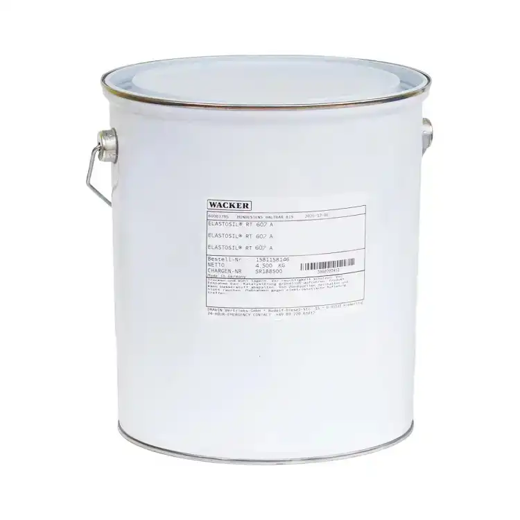 WACKER ELASTOSIL RT 604 A/B 5kg – przezroczysty silikon do zalewania elektroniki o bardzo niskiej lepkości, Shore A 25 – opakowanie zestawu A/B